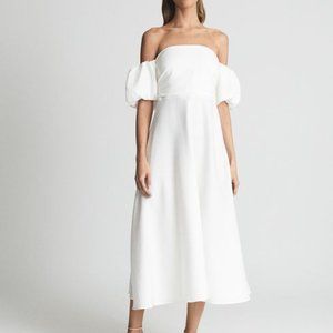 Reiss Off the Shoulder Midi